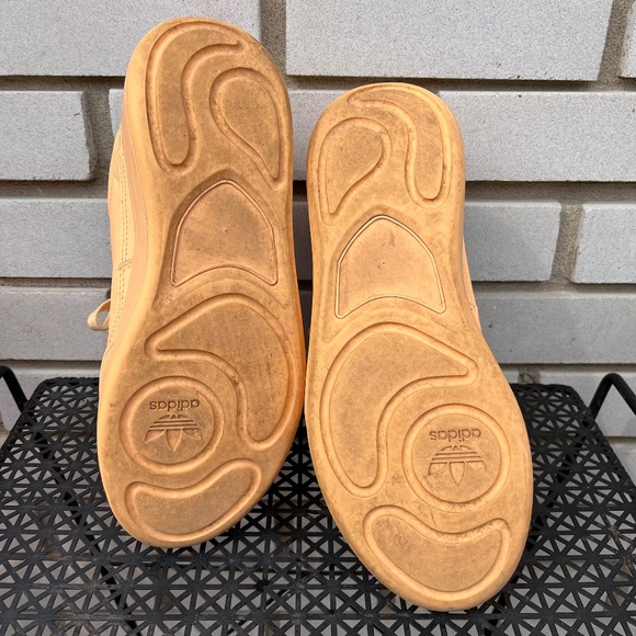 Adidas Orange Her Court Paint Drip Cloud Foam Sneakers 9 - Picture 8 of 10